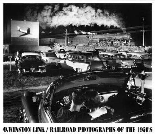 "Hot Shot Eastboutnd" aka Night Train at the Iager Drive-in". O Winston Link Photograph, circa 1956.