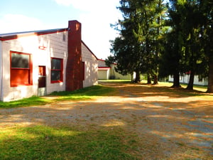 Snack Bar with chimney.