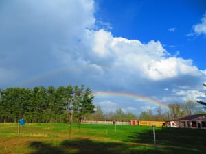 Mt. Zion Drive in Field, rainbow