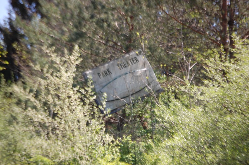 Old entrance sign.