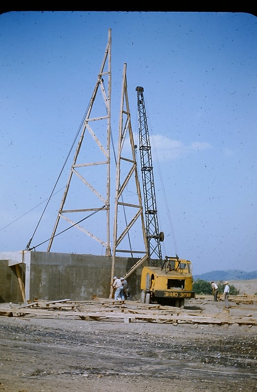 Skyline Drive-in as it's being built