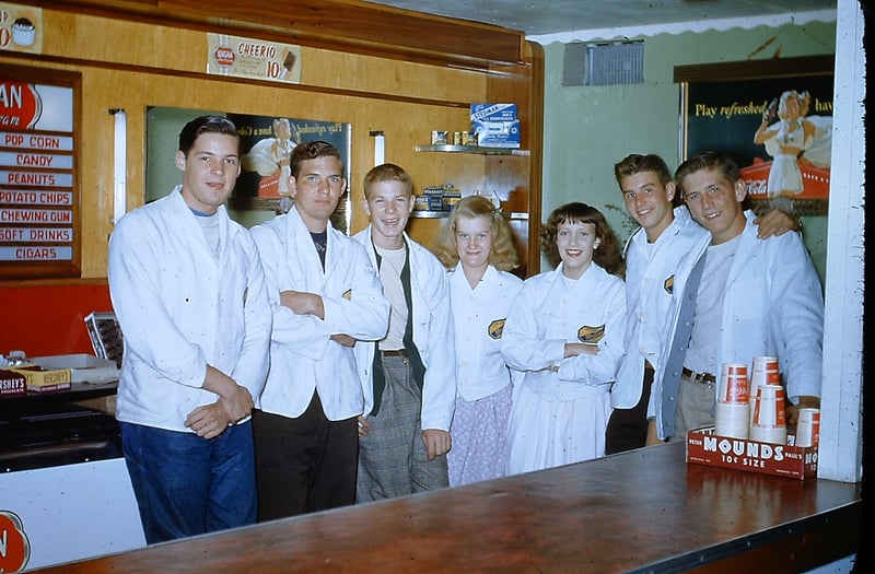 Skyline Drive-in refreshment center staff