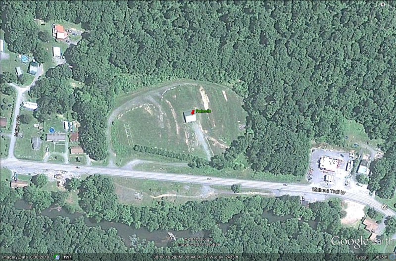 Google Earth image of former site