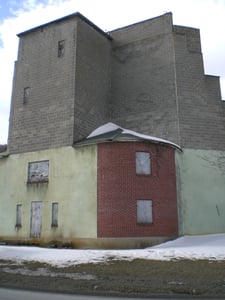 View from the road route 220. Living quarters are no longer in use.