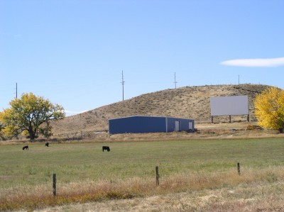 Douglass, Wyoming Drive-In now closed.