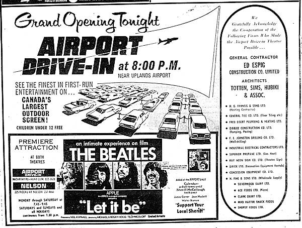 Grand Opening ad May 15, 1970