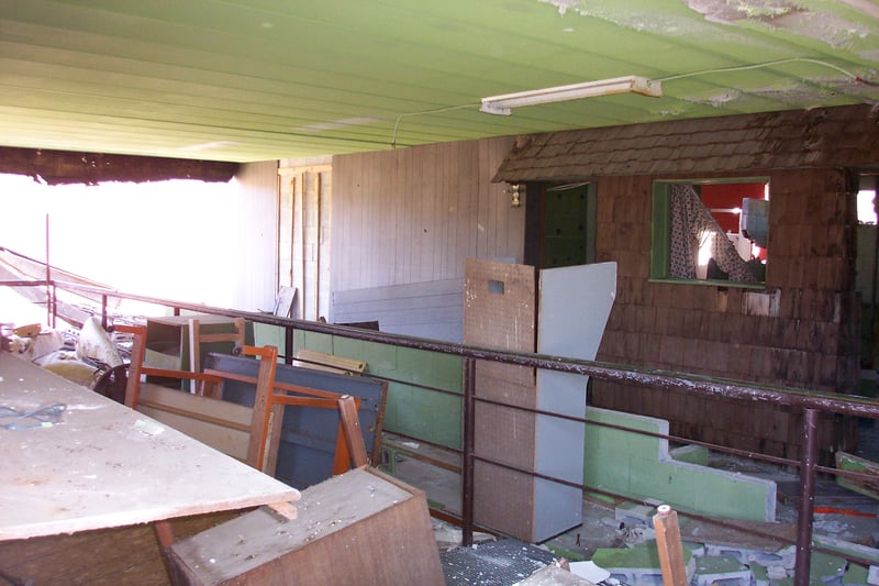 Interior of snack bar.