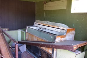 Interior of snack bar.