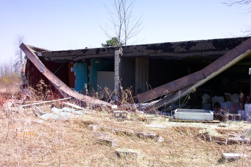 Rear view of snack bar.