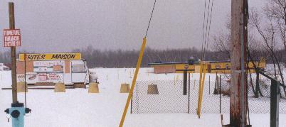 Horrible car window shot of snack bar.