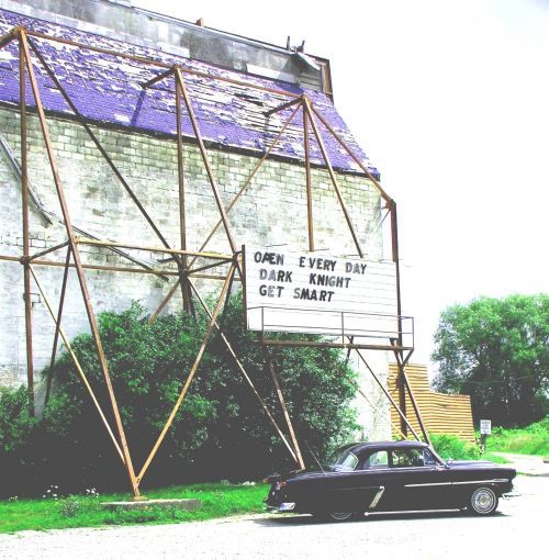 1952 FORD CUSTOMLINE CLUB COUPE, CAR WAS NEW WHEN THE PORT HOPE DRIVE-IN OPENED.