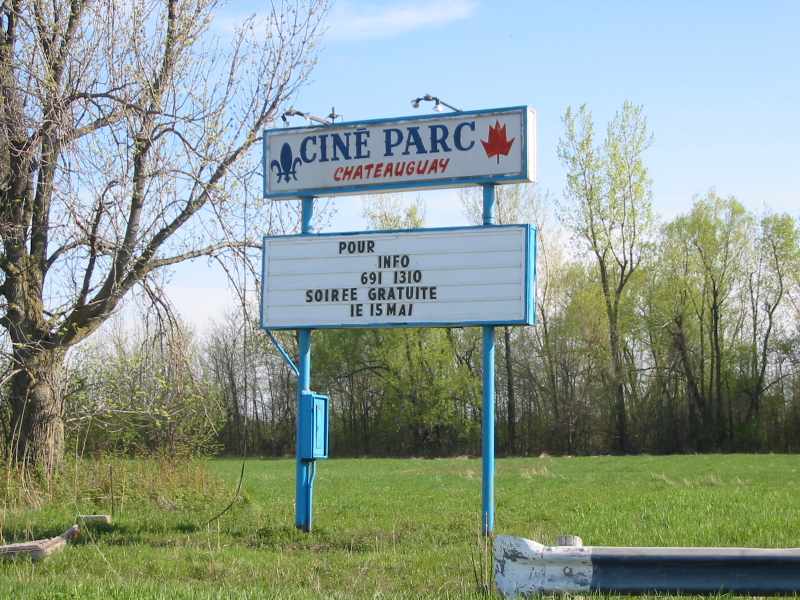 Sign, there was never any Cineplex logo on it at this very popular drive-in

