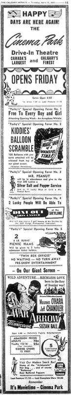 Grand Opening Ad
Apr 15, 1954