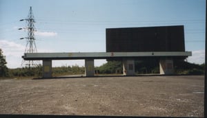 entrance and back of screen