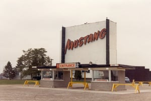 A pic of the Mustang Drive-In in London, Ontario.