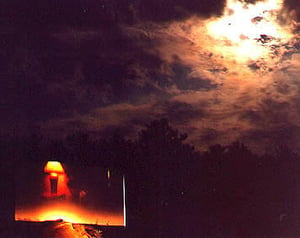 Dark and stormy night at the drive-in