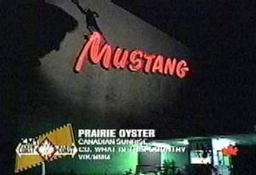 From a country music video by the group "Prairie Oyster".