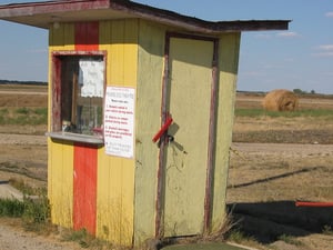 Prairie Dog Drive-In ticket office.