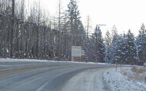 Plywood marquee that has not posted an attraction in possibly decades.