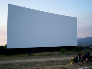 The screen, 50' by 125'. Canada's largest and giving the U.S. a run forbragging rights.