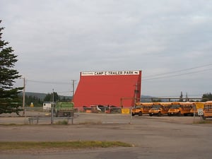 street side of screen