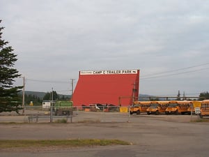 street side of screen