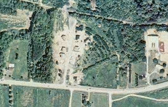 Satellite photo from Service New Brunswick. Some of the ramps are still visible.