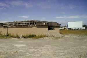 Main restaurant with screen