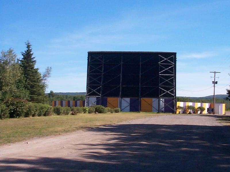 street side of screen tower