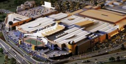 Model of Menlyn Park Shopping Centre and drive-in, courtesy of Menlyn Park web site.