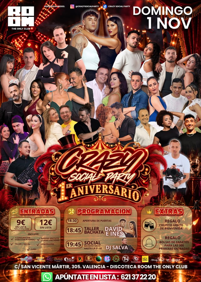 Cartel de Crazy Social Party en ROOM