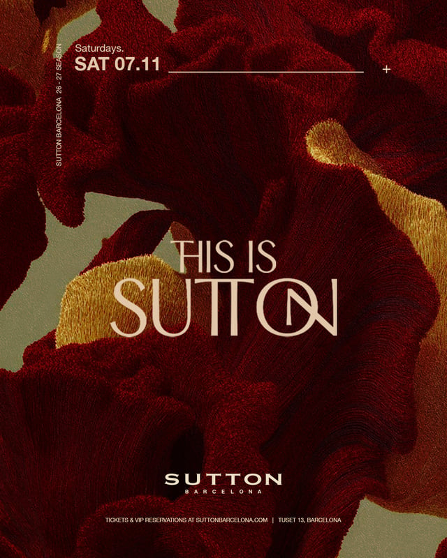 Cartel de This Is Sutton en Sutton Barcelona