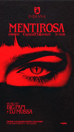Cartel de Halloween Mentirosa International