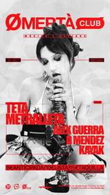 Cartel de Omertà Club en Hoyo Jerez