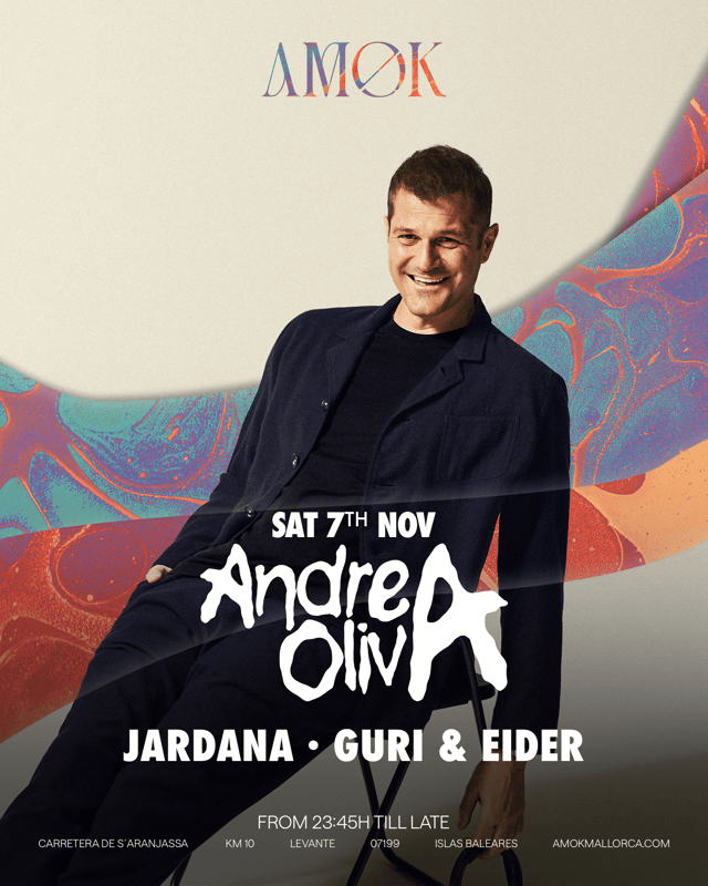 Cartel de AMOK presents: Andrea Oliva en AMØK