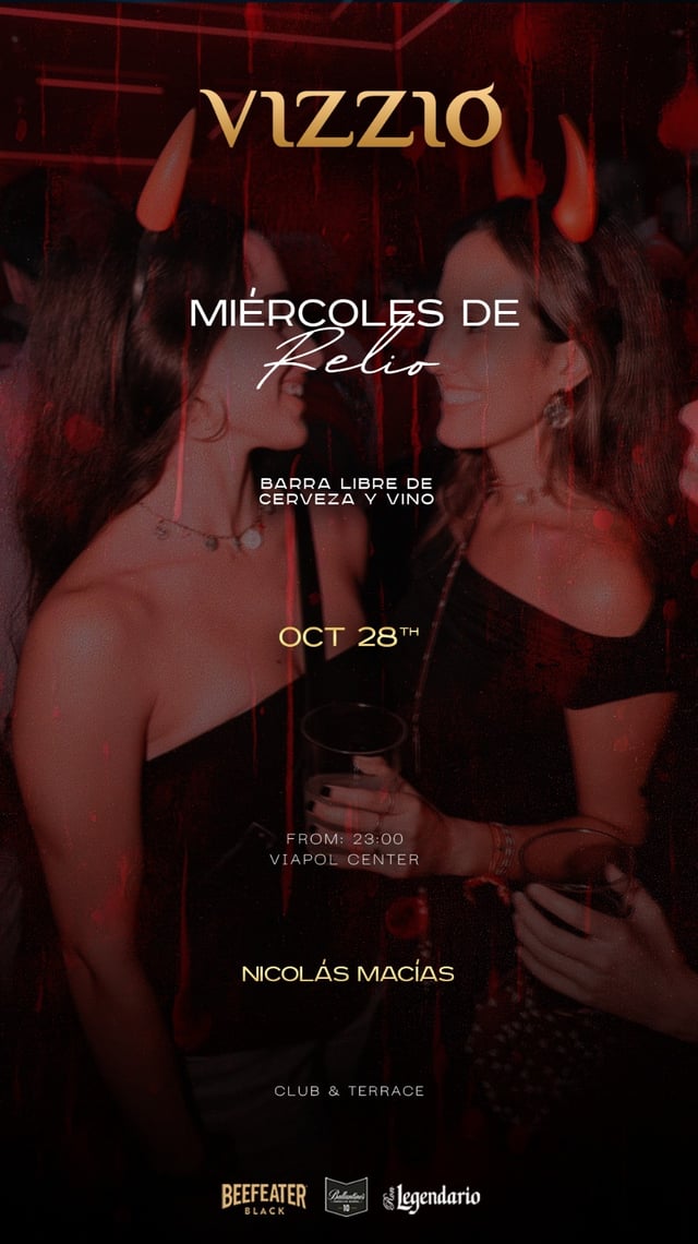 Cartel de 🤯 Miércoles de Relio 🤯 en Vizzio Club Sevilla