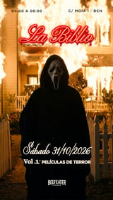 Cartel de Sábado 🎃HALLOWEEN🎃 en La Biblio BCN