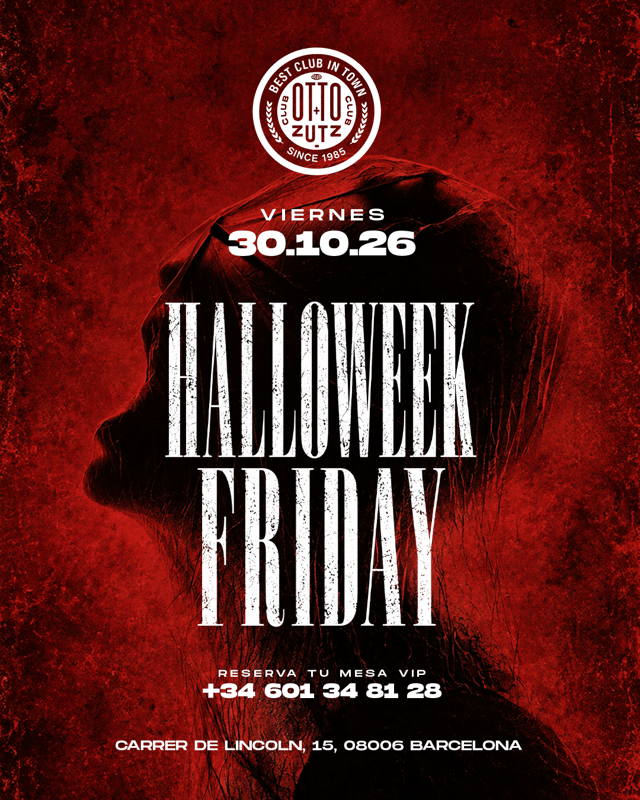 Cartel de Halloweek - Friday en Otto Zutz