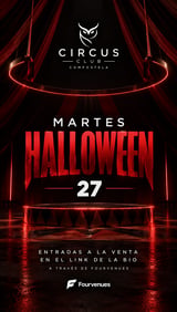 Cartel de Martes Halloween en Circus