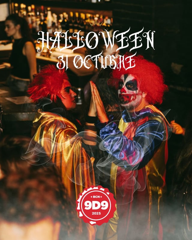 Cartel de 9D9 Poblenou - HALLOWEEN 2026 en 9D9