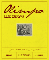 Cartel de Olimpo @ Luz de Gas en Luz de Gas