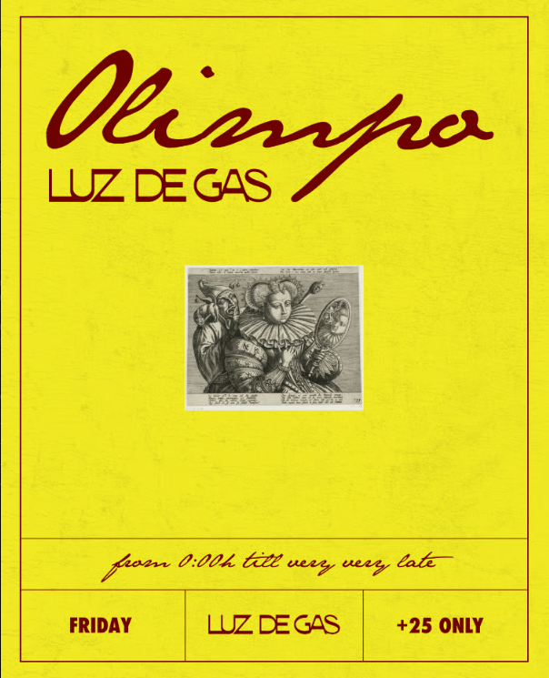 Cartel de Olimpo @ Luz de Gas en Luz de Gas