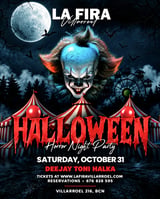 Cartel de HALLOWEN · La Fira Villaroel · Saturday en La Fira Villarroel