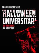 Cartel de Halloween Universitari en Sala Dresden