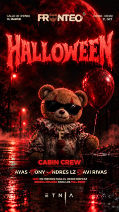 Cartel de HALLOWEEN FRONTEO (Etnia)