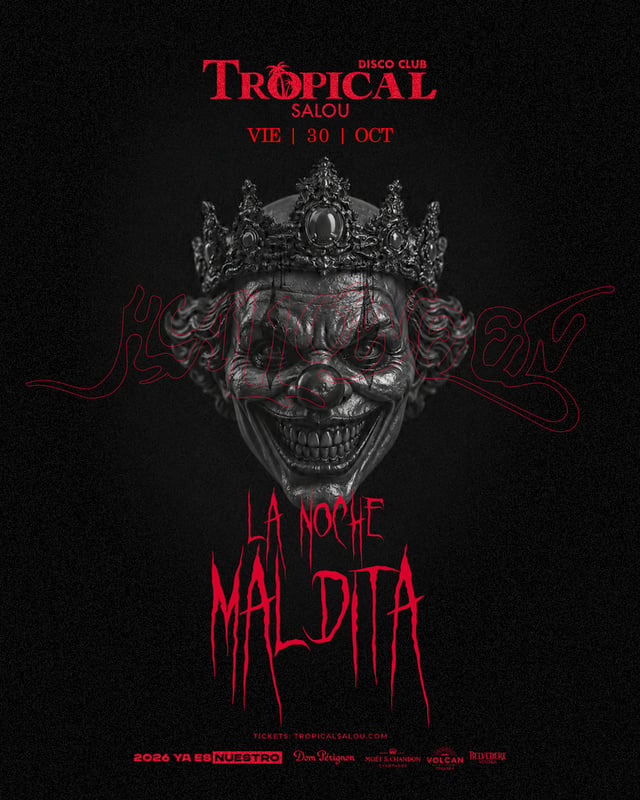 Cartel de HALLOWEEN La Noche Maldita en Tropical Salou