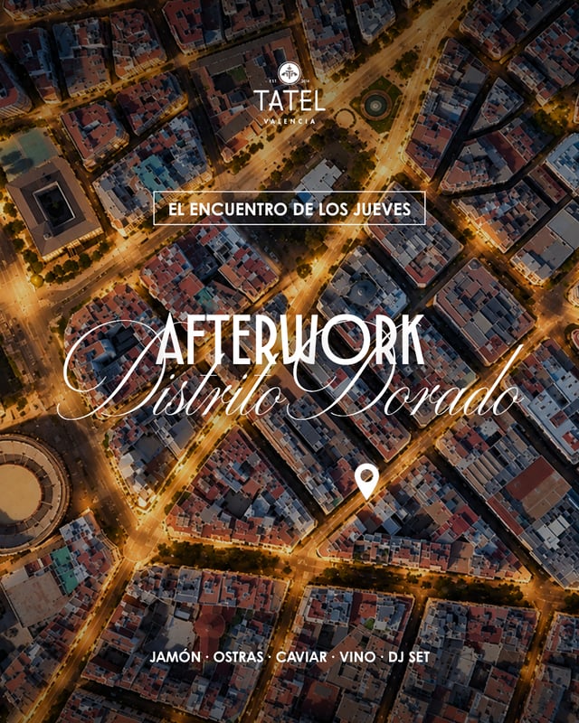 Cartel de Afterwork · el Encuentro de los Jueves en TATEL Valencia