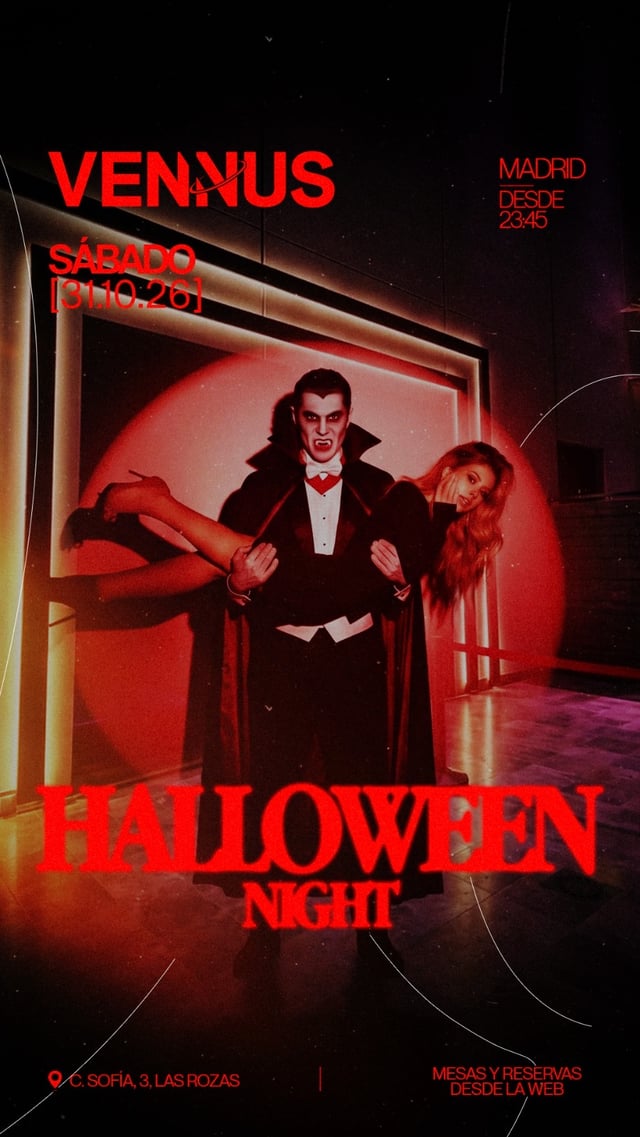 Cartel de HALLOWEEN x VENNUS en Kumarah