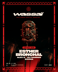 Cartel de HALLOWEEN WASSAÏ con ESTHER BRONCHAL