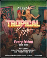 Cartel de Miami Tropical Night | Noche en Alegal